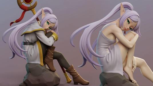 Frieren the Legendary Mage Multi Version STL SFW NSFW