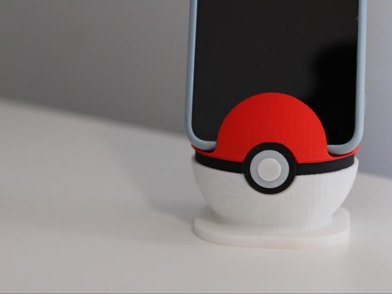 NO AMS –  Pokeball phone holder
