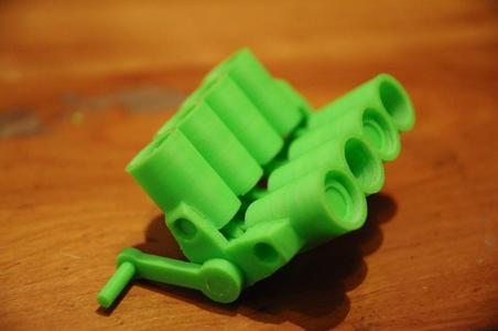 Printable V8 motor