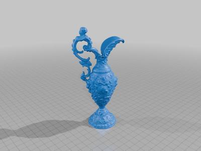 Ornate Antique Pitcher Hollow