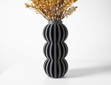 The Alura Vase STL 3D Print File, Digital Download for 3D Printing, Home Decor Vase for Flowers and Plants