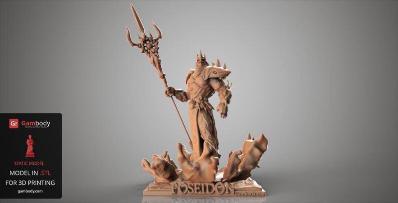 Poseidon STL File for 3D Printing