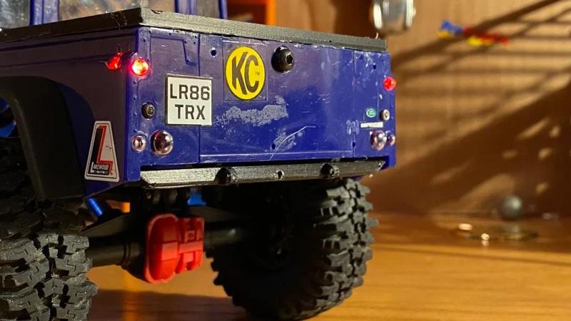 TRX4m Defender high clearance rear bumper V2   