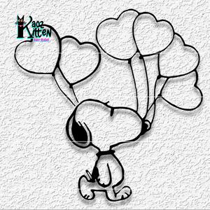 snoopy wall art peanuts cartoon fanart decor valentines day