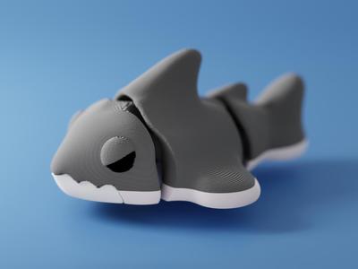 Articulated Shark  & Keychain