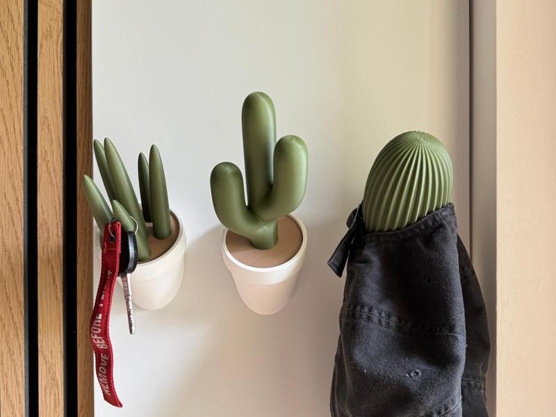 Cacthooks, a collection of wall hangers.