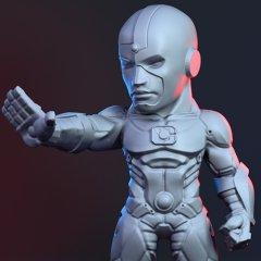 Chibi Cyborg 3D Printing Miniature | Assembly
