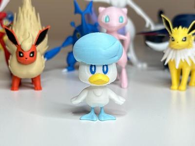 Quaxly Pokemon 4 Colors 38mm tall