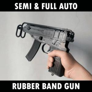 Skorpion VZ61 Rubber Band Gun (Full Auto & Semi Auto) Scale 1:1