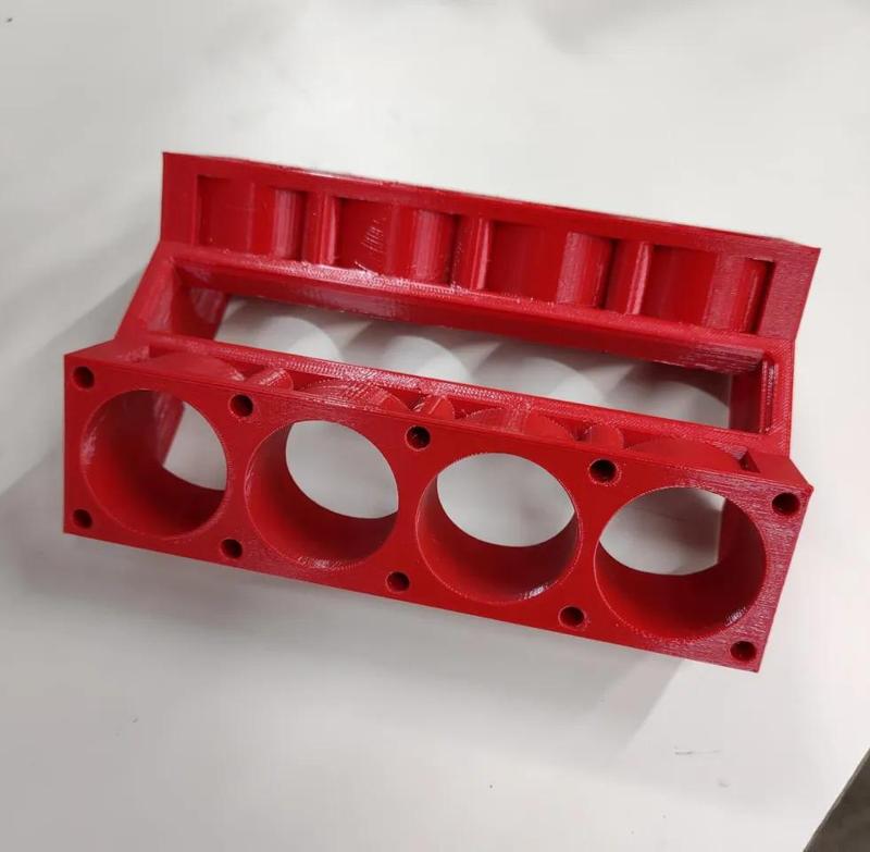 Engine block with view port