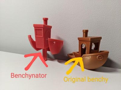 Benchynator – print-in-place, supports included in model, transformer robot.