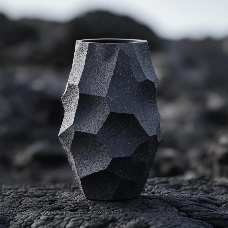 Obsidian Vase for Unique Decor