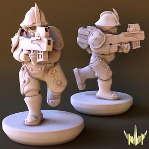 Space Conscript Infantry Pose 11
