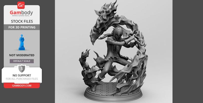 Diluc Genshin 3D Printing Figurine
