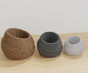 Low-Poly Pixel Art Vase – NO SUPPORT NEEDED