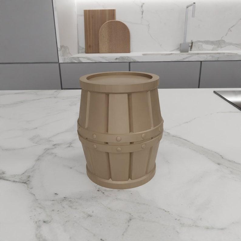 3D Barrel Decor with 3D Stl Files and Gift for Women & Home Decor, 3D Printing, Wine Barrel, 3D Printed Decor, Barrel, 3D Art, Small Barrel