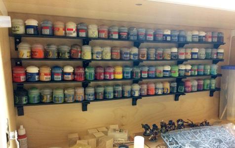 (Hobby Paint Rack) Mini Shelf Bracket