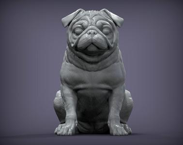 Pug for 3D printing
