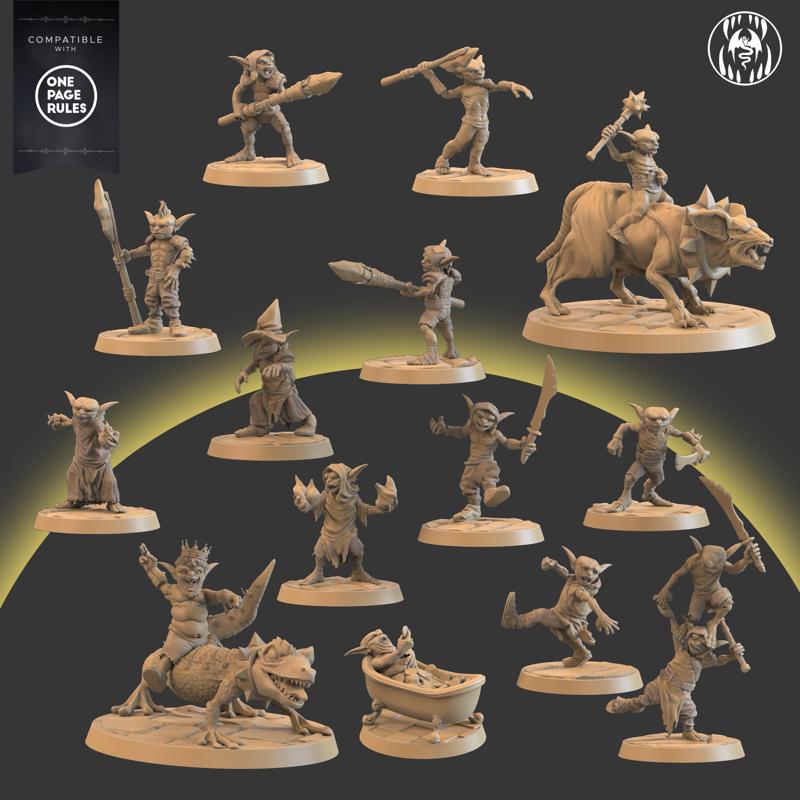 The Greedy Goblins Clan, OPR Compatible Squad of Goblins