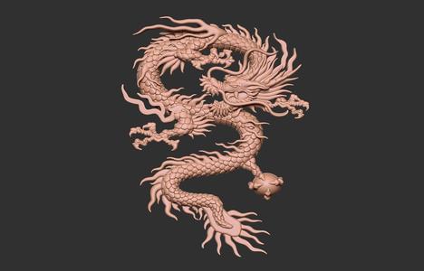 Chinese Dragon Relief