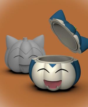 Snorlax Pumpkin Bowl/Lid (+Bambu 3mf Files)