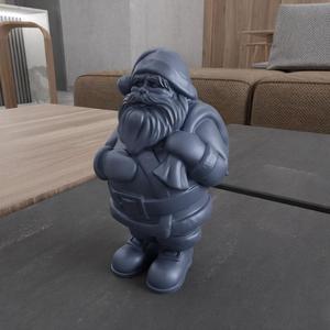 3D Santa Claus Christmas Decor with 3D Stl Files & Santa Claus Print, 3D Figure, Santa Claus Hat, 3D Print File, Gift for Dad, 3D Printing