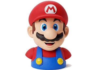 Mario Bust Base Included