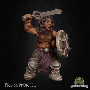 Agatha Ironarm [PRE-SUPPORTED] Female Dwarf Fighter