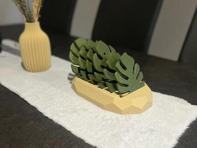Monstera Coasters [and Holder]