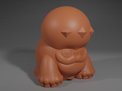 Darmantian Ice.stlDarmanitan Galarian Pokemon Figure Standard Mode in the Style of Bandai Finger Pup