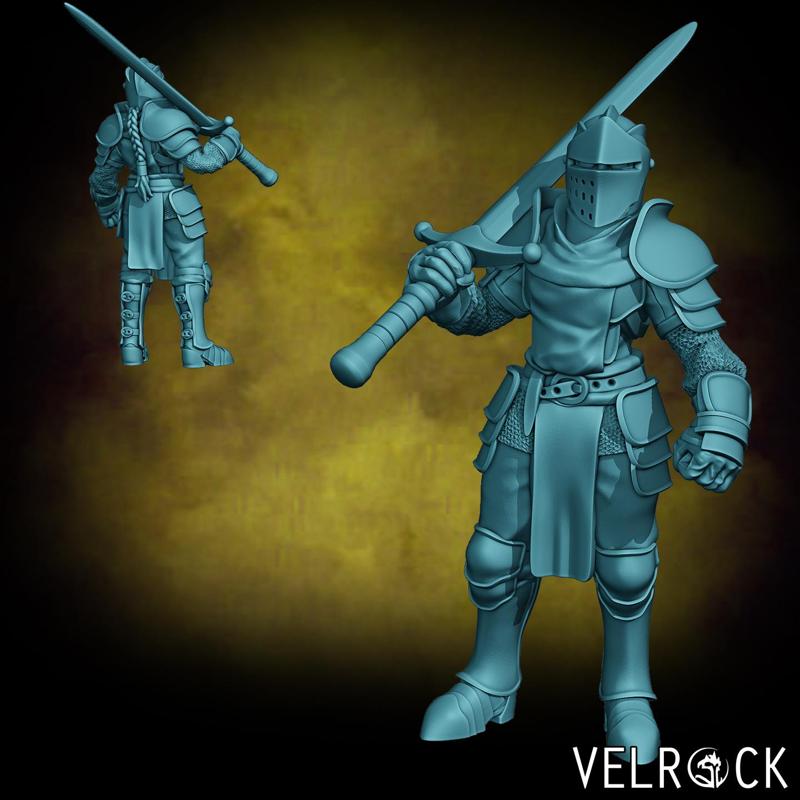 City Militia Knight (Female) (PRESUPPORTED)