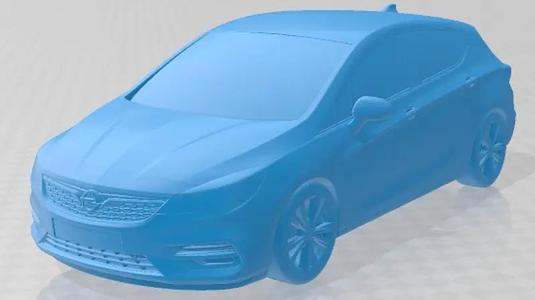 Opel Astra 2020 Printable Car