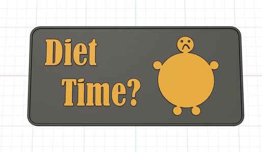 funny motivational diet helper for refrigerator / Cartel motivacional dieta para frigorifico   