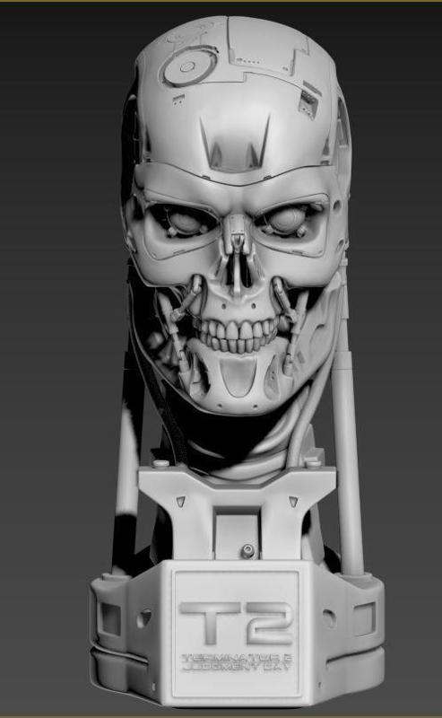 T-800 Skull Terminator 2 Judgment Day V2 Replica