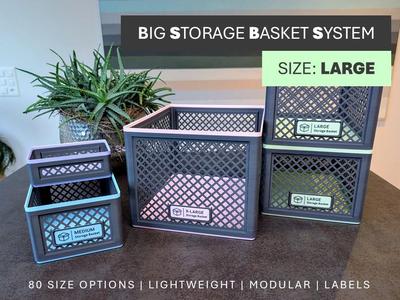 Big Storage Basket System – Size: Large