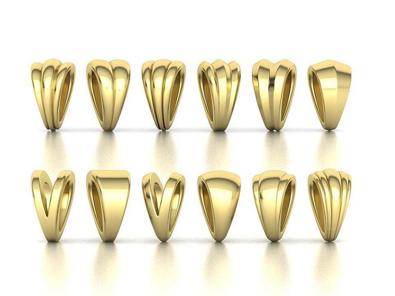 BAILS LOOPS PACKAGE for Pendants Necklaces 3dmodels