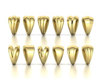 BAILS LOOPS PACKAGE for Pendants Necklaces 3dmodels