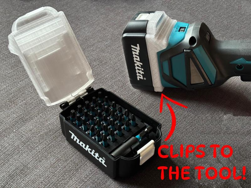 Makita LXT Bit Holder cover – Clips to Tool!
