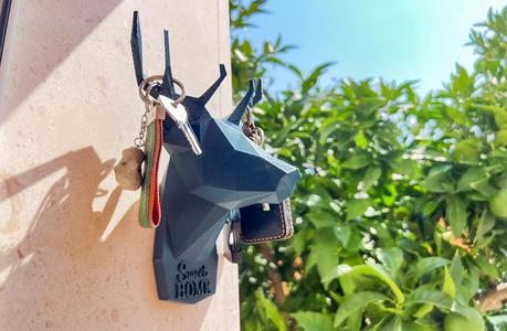 Low poly deer – wall key hanger