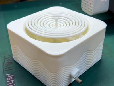 Kinetic Water Ripple Automata Music Box (K015)