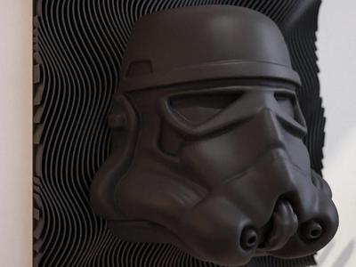 StormTrooper 3D Layered Wall Art – Star Wars Decor