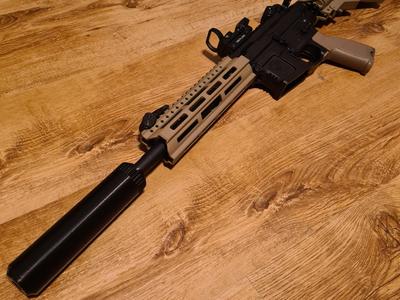 Suppressor with baffles – Airsoft use only