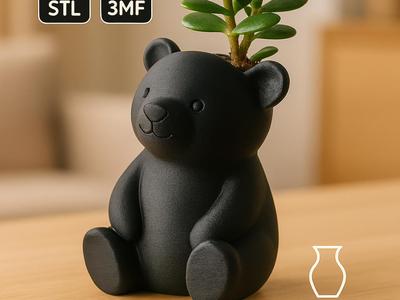 Bear Planter – Cute Animal Flower Pot