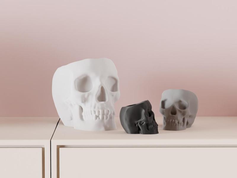 Skull Plant Pot. Halloween themed planter