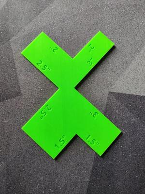 Parametric Boxed Corner Sewing Template