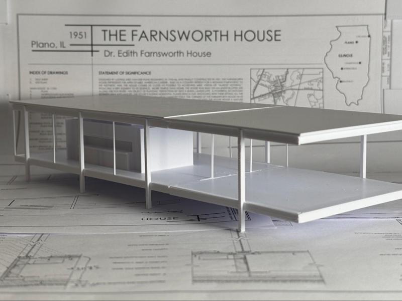 Farnsworth House – 1:100 – architectural model