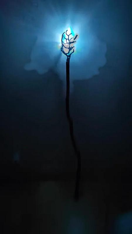 Wand/Sceptre top with crystal   
