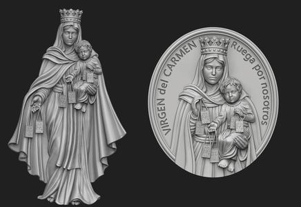 Virgen Del Carmen 3D Model Collection
