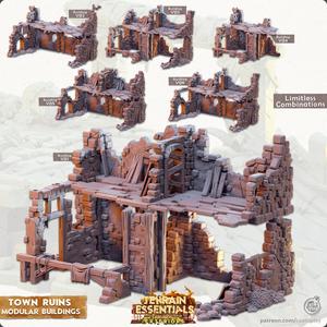 Town Ruins Set (Pre-Supported) - Terrain