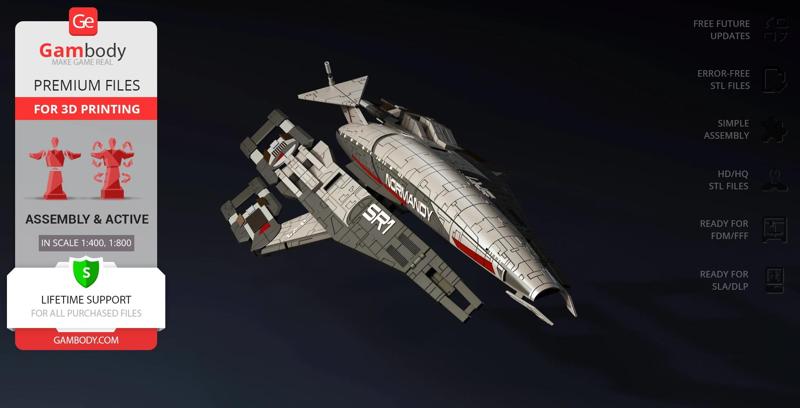 Normandy SR-1 3D Printing Model | Assembly